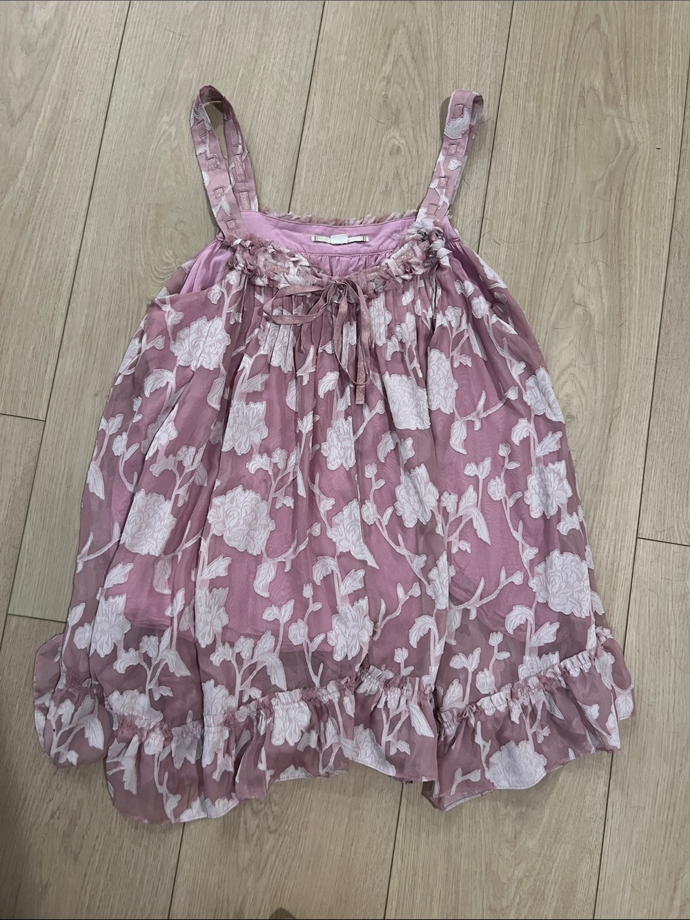 Kimchi Blue Lilac Floral Chiffon Romper